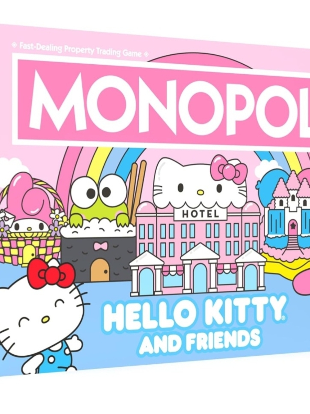 Sanrio Hello Kitty and Friends Monopoly Game Box - Pink Blue